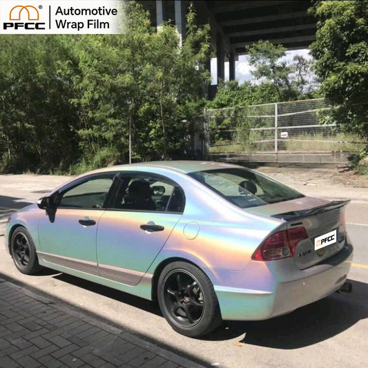 HOLOGRAPHIC Silver Prism Glossy-PET