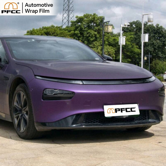 ULTRA MATTE Black-Purple Hydrochromic-PET