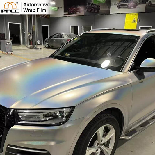 HOLOGRAPHIC Silver Prism Matte-PET