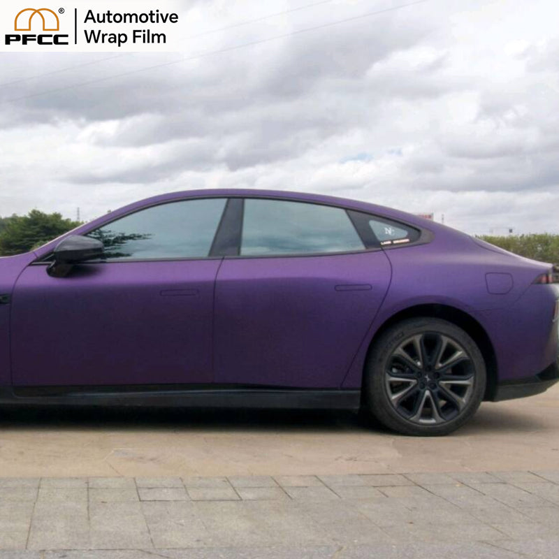 ULTRA MATTE Black-Purple Hydrochromic-PET