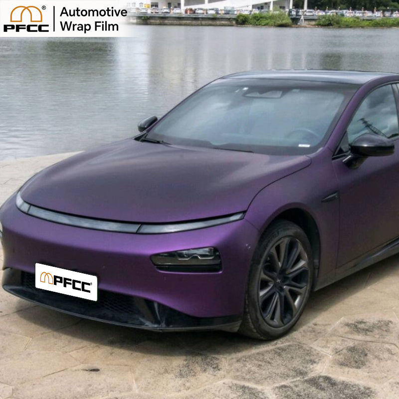 ULTRA MATTE Black-Purple Hydrochromic-PET