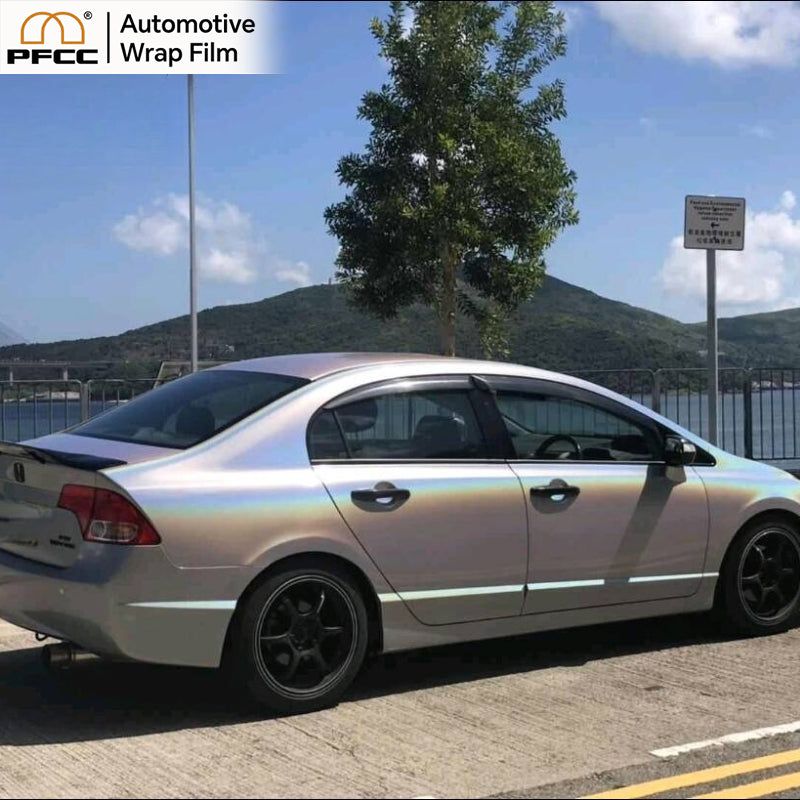 HOLOGRAPHIC Silver Prism Glossy-PET