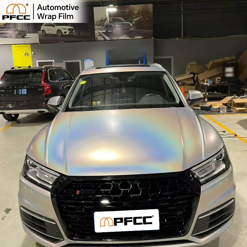 HOLOGRAPHIC Silver Prism Matte-PET