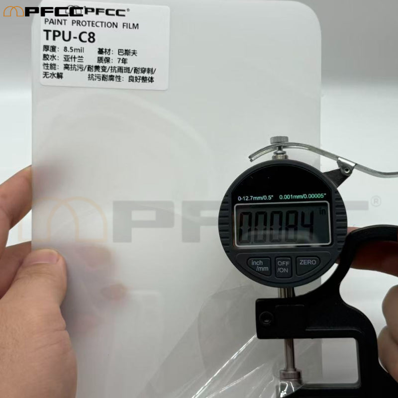 Clear TPU film bubble-free installation demonstration