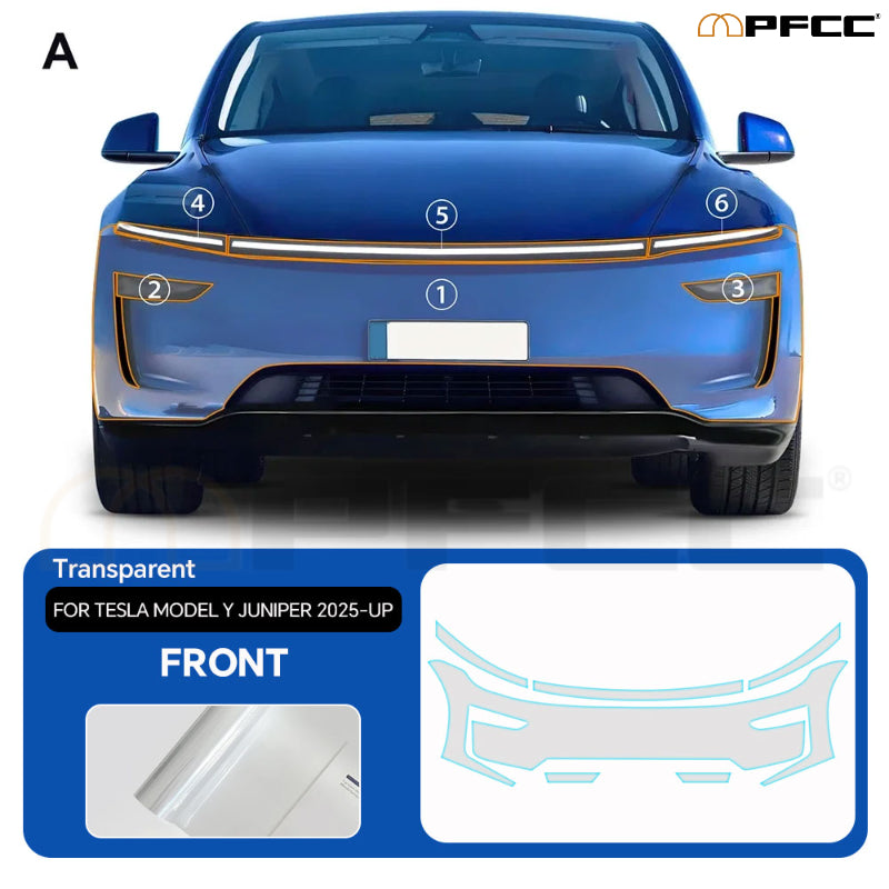 2025 2026 Tesla Model Y Juniper PPF Kit – Precut Paint Protection Film Clear Bra