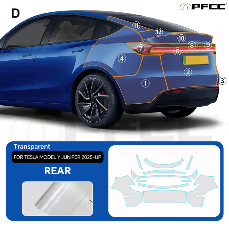 2025 2026 Tesla Model Y Juniper PPF Kit – Precut Paint Protection Film Clear Bra