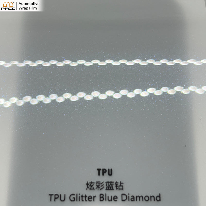 TPU Glitter Blue Diamond