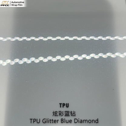 TPU Glitter Blue Diamond