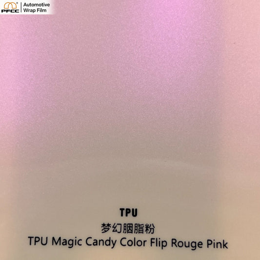 TPU Magic Candy Color Flip Rouge Pink