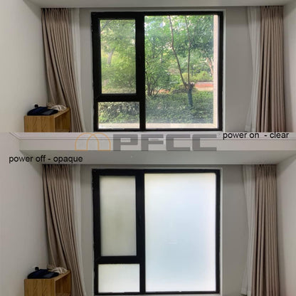 Smart Film PDLC Electronic Smart Tint Glass Sticker,Switchable adhesive Privacy Film 