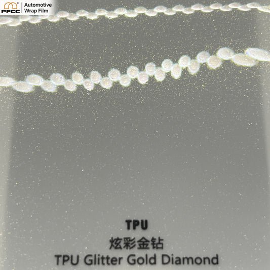 TPU Glitter Gold Diamond