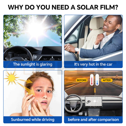 UV resistant carbon film sample showing consistent tone