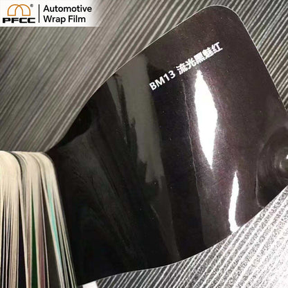 Prismatic Flowing Black-Red-PET