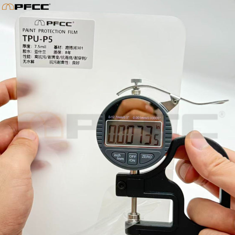 Clear TPU car protection film seamless edge application