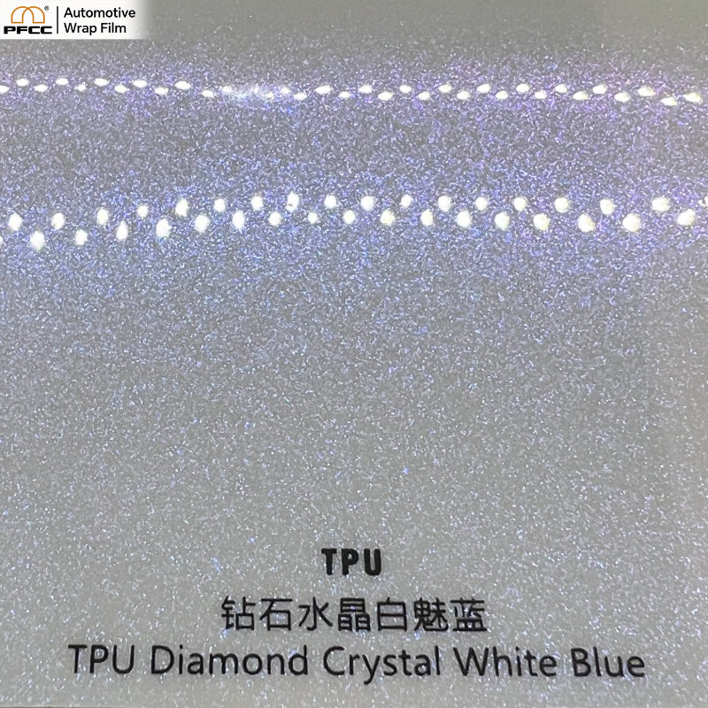 TPU Diamond Crystal White Blue
