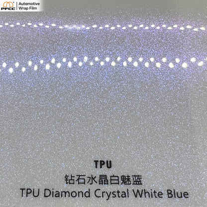 TPU Diamond Crystal White Blue