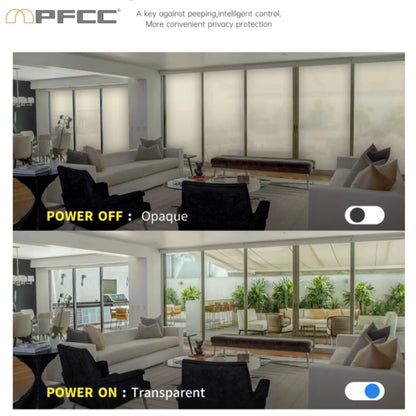 Smart Film PDLC Electronic Smart Tint Glass Sticker,Switchable adhesive Privacy Film 