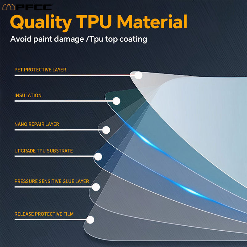 Clear car film with 99% optical transparency