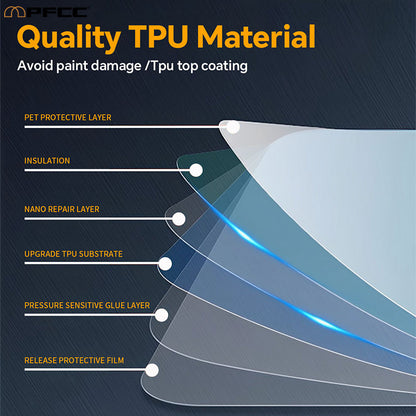 Clear car film with 99% optical transparency