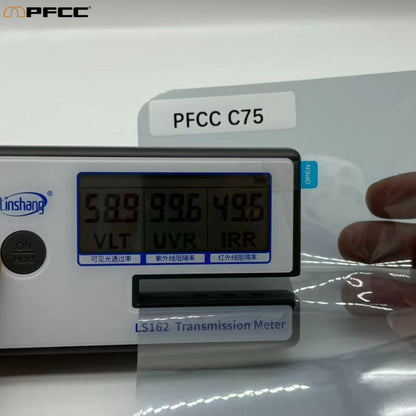 High-performance carbon tint film sample for professional installers