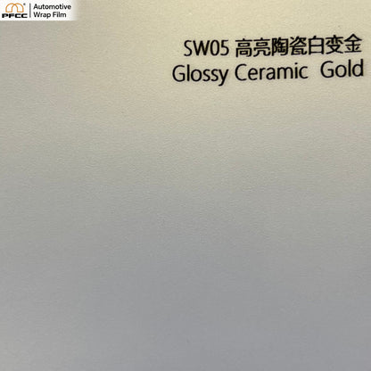 PORCELAIN White-to-Gold	Glossy-PET