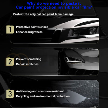 Gloss black TPU film with mirror finish surface