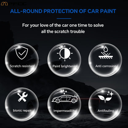 Gloss black paint protection film showing reflection