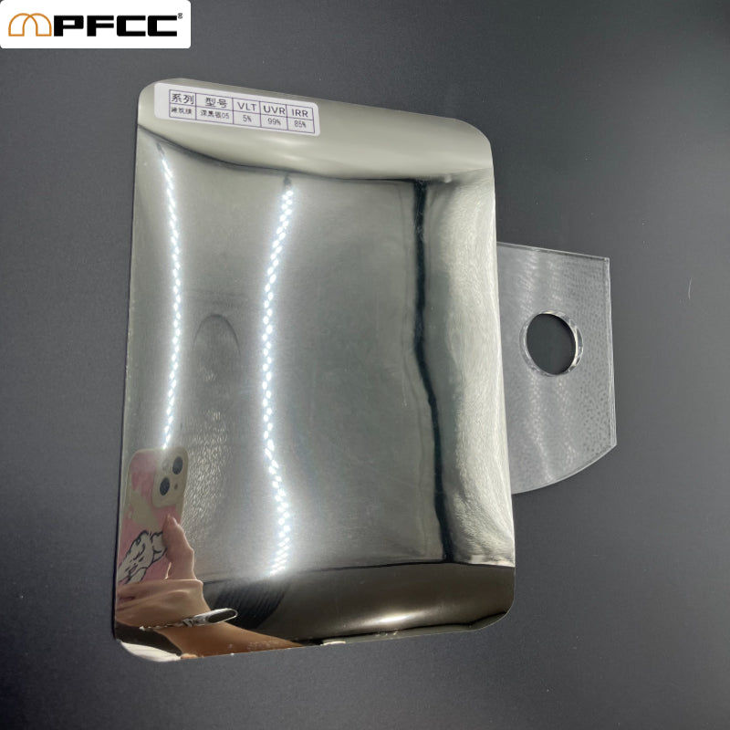 Silver Reflective One-Way Mirror Window Film – Privacy, Heat Control & UV Protection for Home & Office