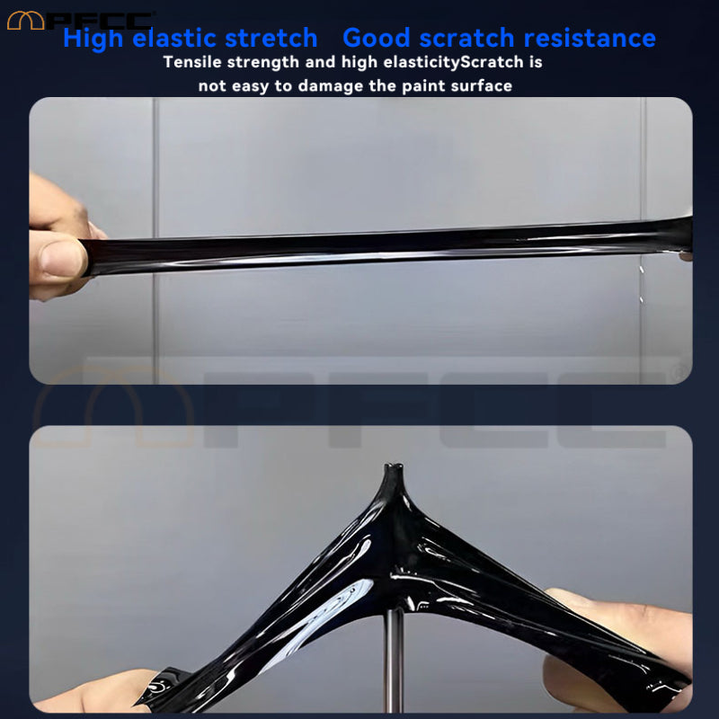 Premium gloss black PPF for car paint protection