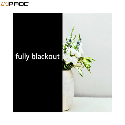 Window Film – Daytime Privacy & Sunlight Control, Self-Adhesive White/Black Blackout Glass Covering for Home & Office