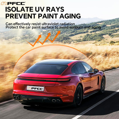 Clear PPF covering front bumper and fenders